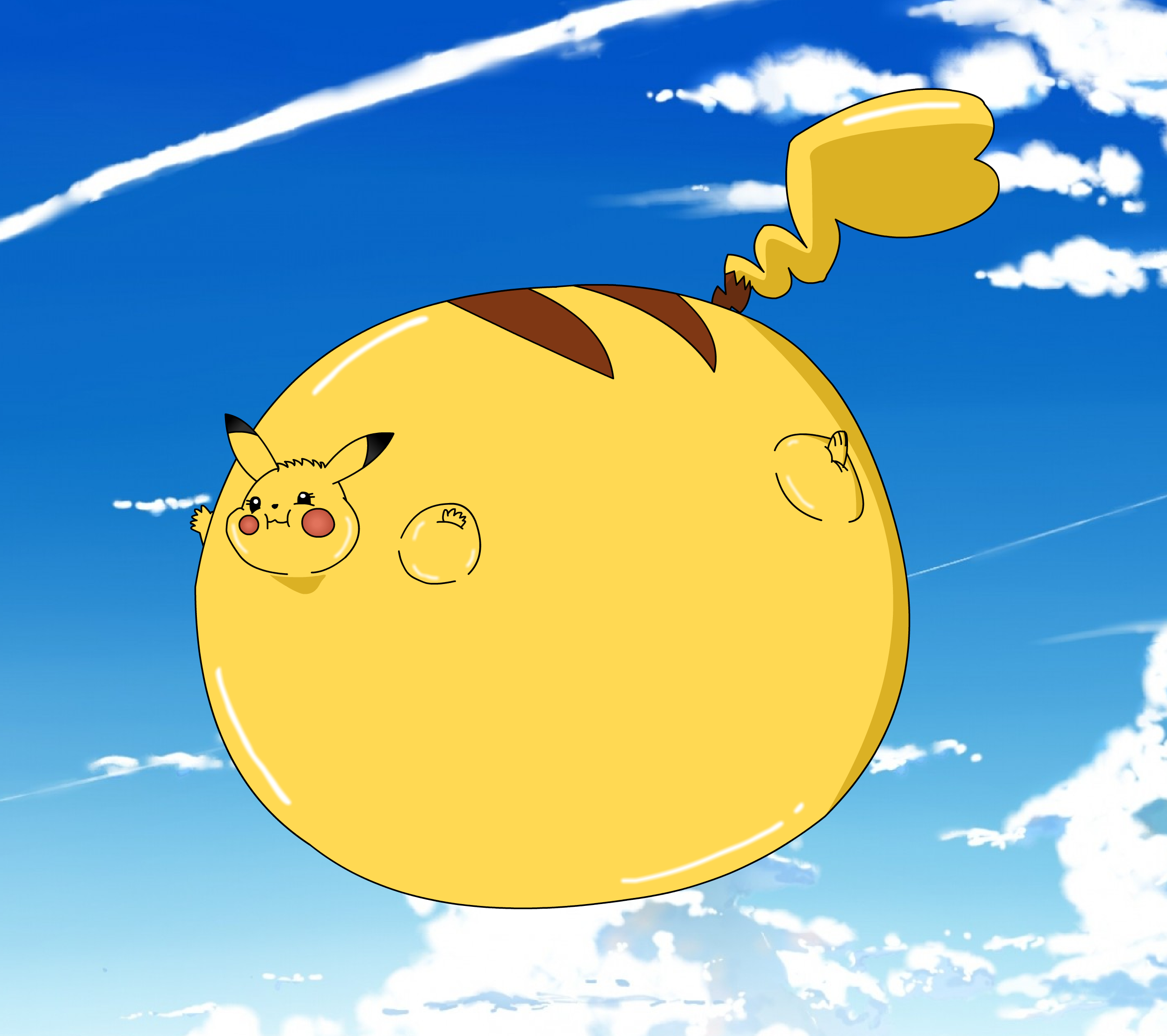 Pikachu Pokemon Inflation Zunaki, The Ballooned Pikachu 2/2 by BalloonKing91 on DeviantArt