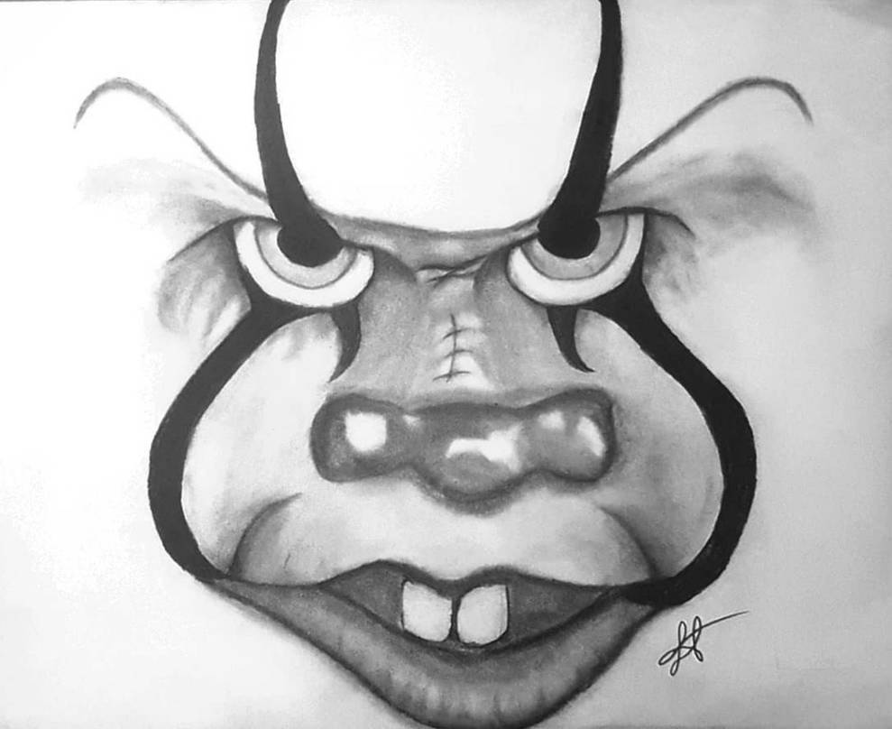 Pennywise Black White Drawing By ShortDrawing On DeviantArt