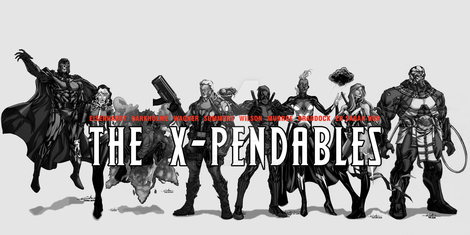 WIP the X-Pendables blkwht 02