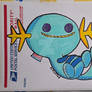 Wooper plush doll 228 slap art label