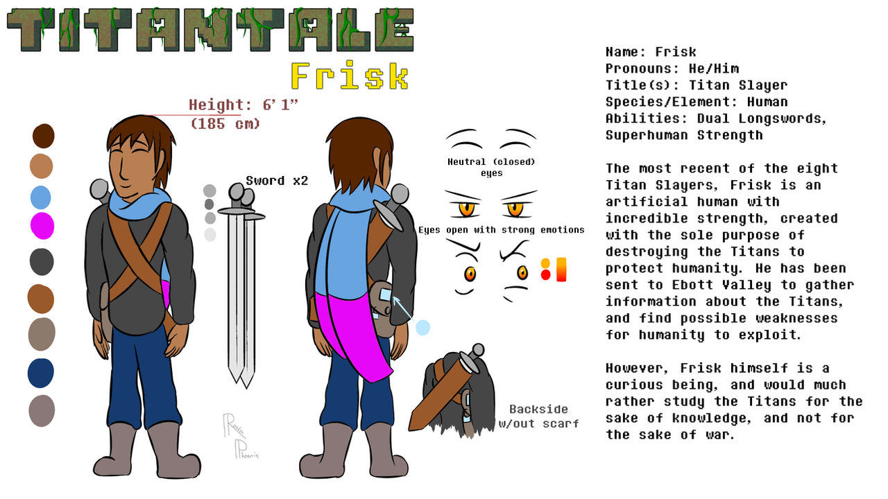 Frisk Example Template TITANTALE - Frisk Reference Sheet by RandomPhoenixAnimate on DeviantArt