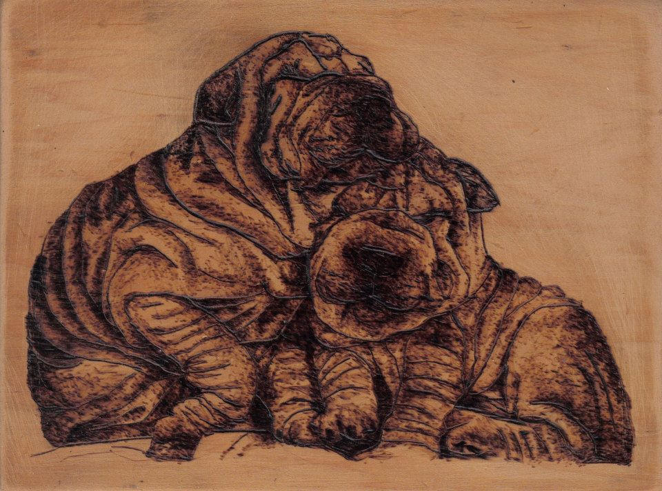 Pyrography, dogs by LucieNemazal on DeviantArt