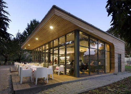 Simple Local Cafe Design Simple-cafe-design-modern-unique-building-stru by Galiux13 on DeviantArt
