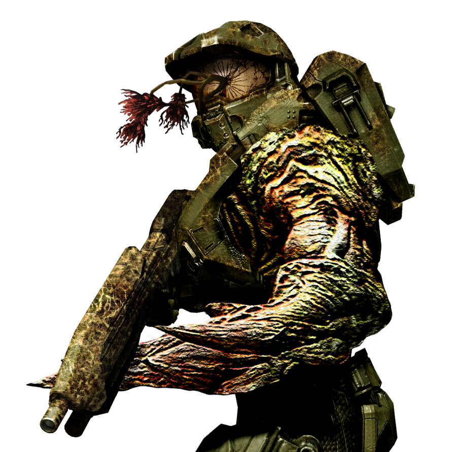 Flood Infected master Chief Revised by bulletreaper117 on DeviantArt