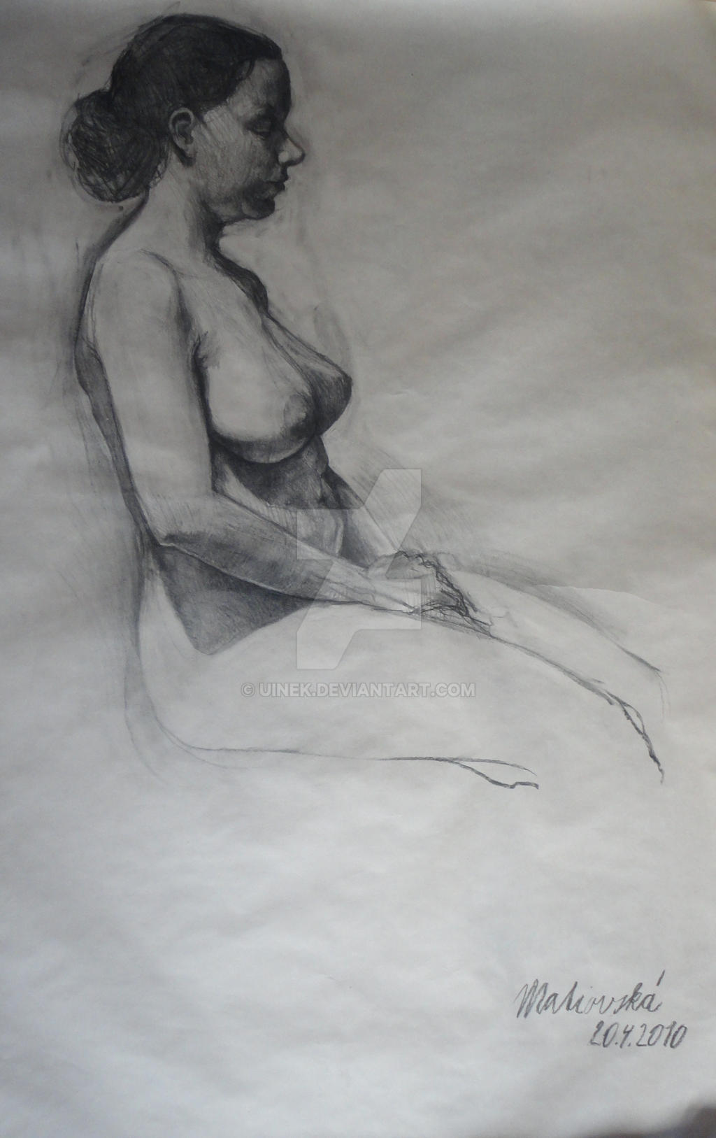 Nude woman