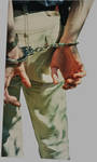 Handcuffed boy. by SneakerBoyBondage