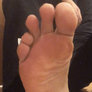 Bros toes - friend of mine showing his soles.