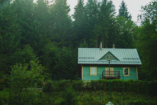 old house on a hill