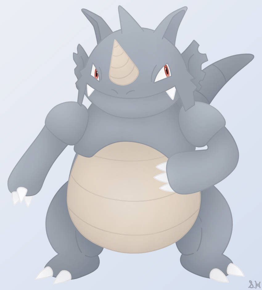 Birthday Rhydon Rhydon (#0112) by Stock108 on DeviantArt