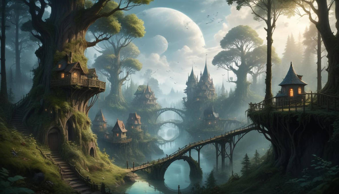 Forest Ruler Fantasy fantasy-forest by krummervogel on DeviantArt