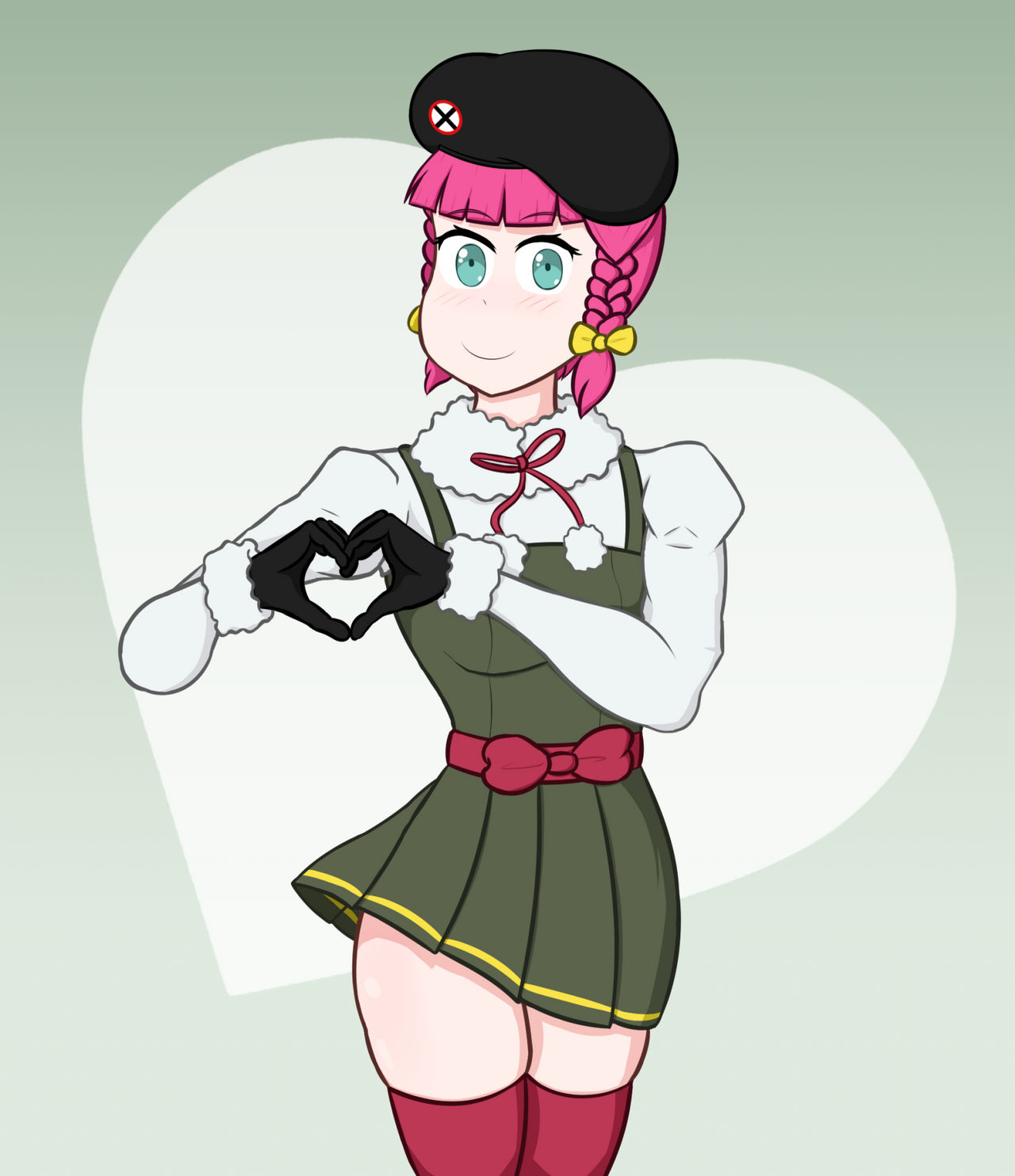 Beatriz shows you a Heart with her Hands