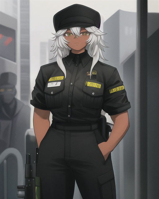 Ebony Security Guard by pacattack92 on DeviantArt