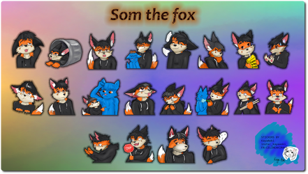 Som the fox telegram stickers commission