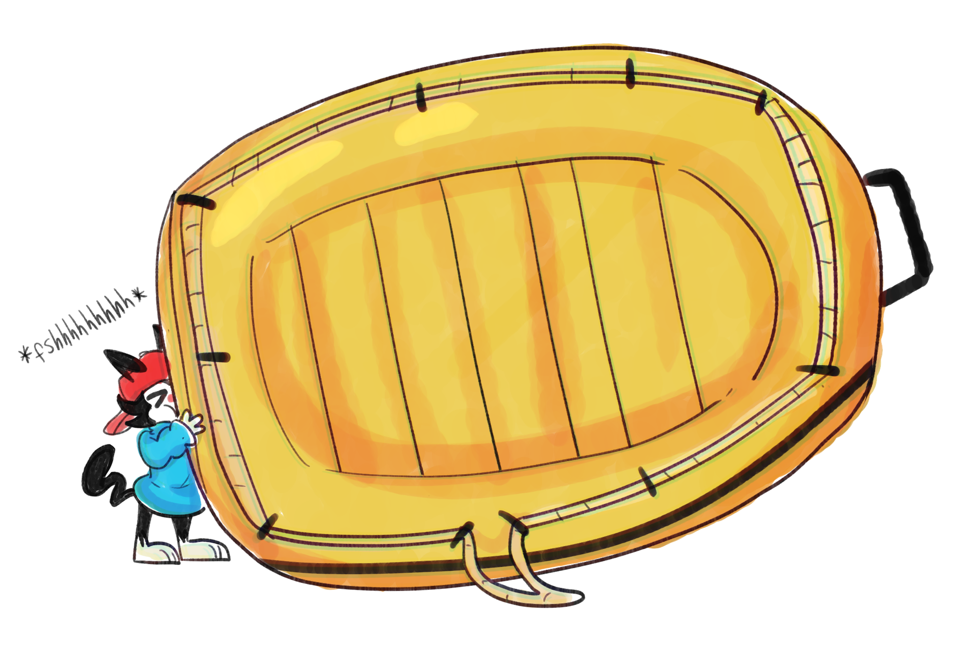 Wakko's Inflatable Raft by ItsC3llZ on DeviantArt