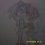 Sonic and Amy's first kiss