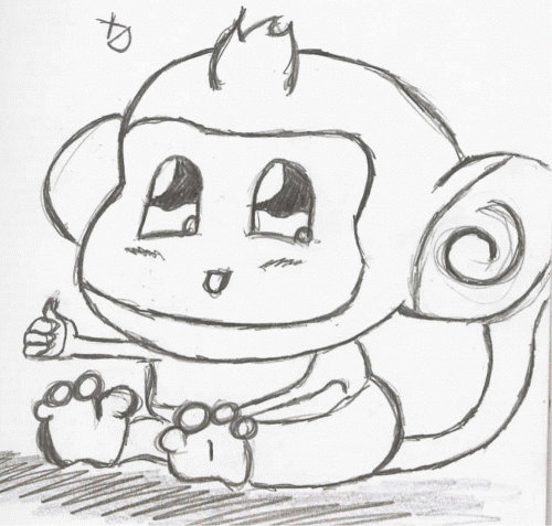 A Distorted Monkey Cute Diaper Monkey by DistortedButterfly on DeviantArt
