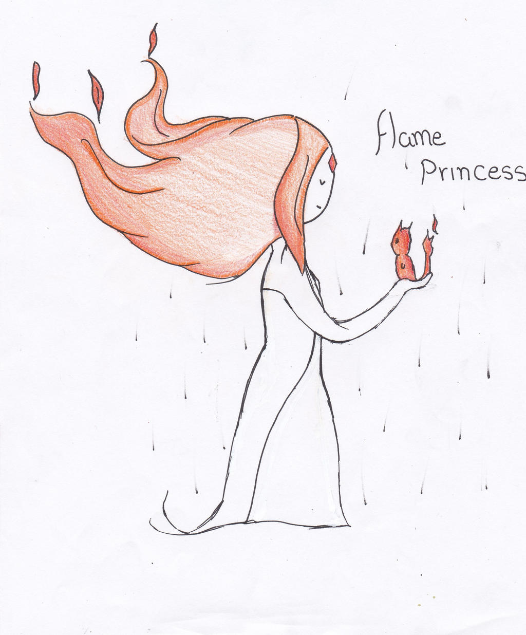 Flame Princess Sketch 2