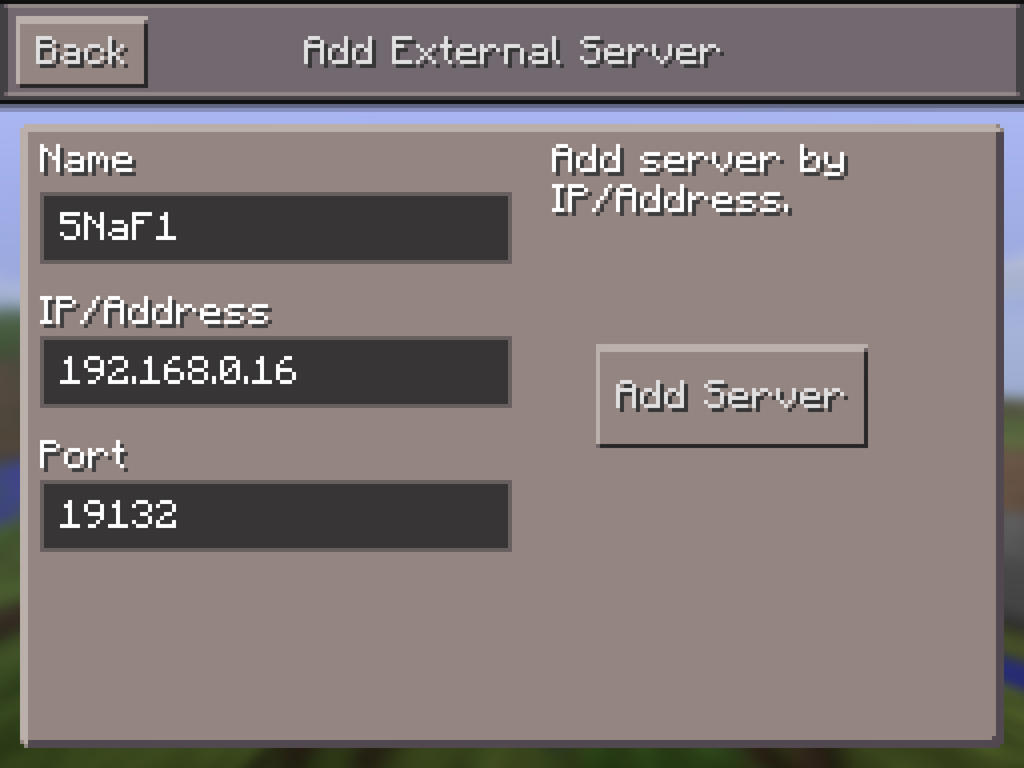 MineCraft PE FNaF server now open!!!