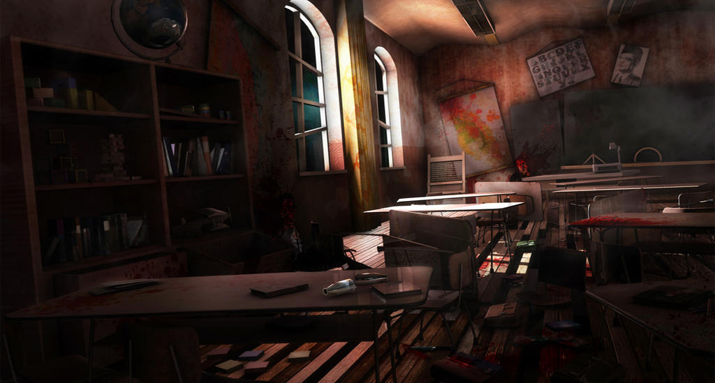 scary class room by maorenc on DeviantArt