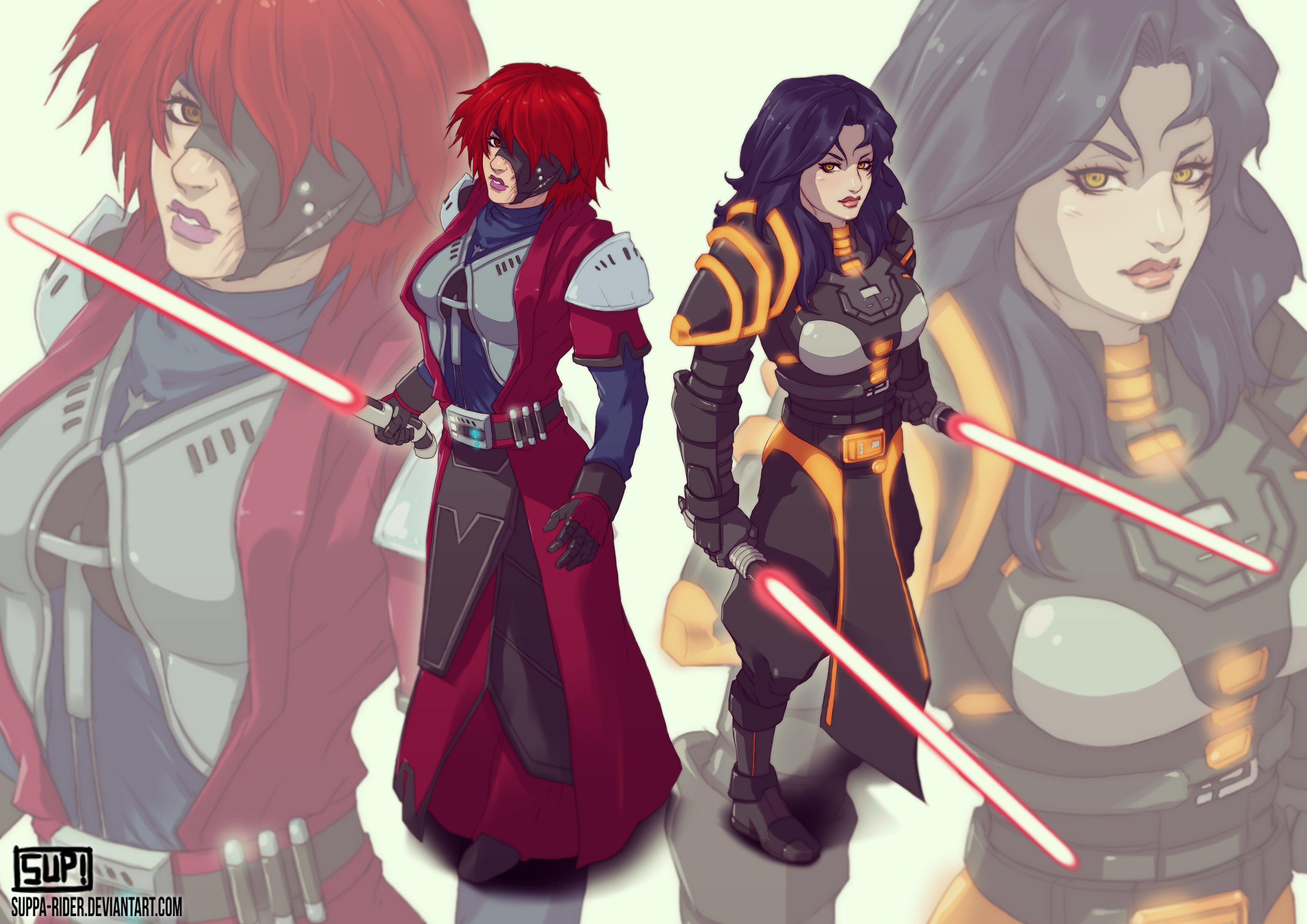 Sith: Zaria Yrisme and Onyxa Solaris (Commission)