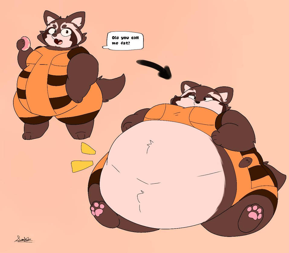 Fat Raccoon Draw Fat Rocket raccoon by Adrianex212 on DeviantArt