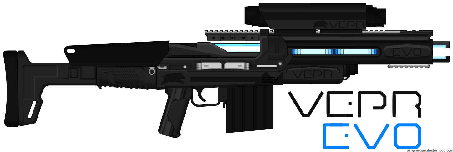 Vepr Industries - Mark 25X RAX-5 Railgun 'Evo' by prokhorvlg on DeviantArt