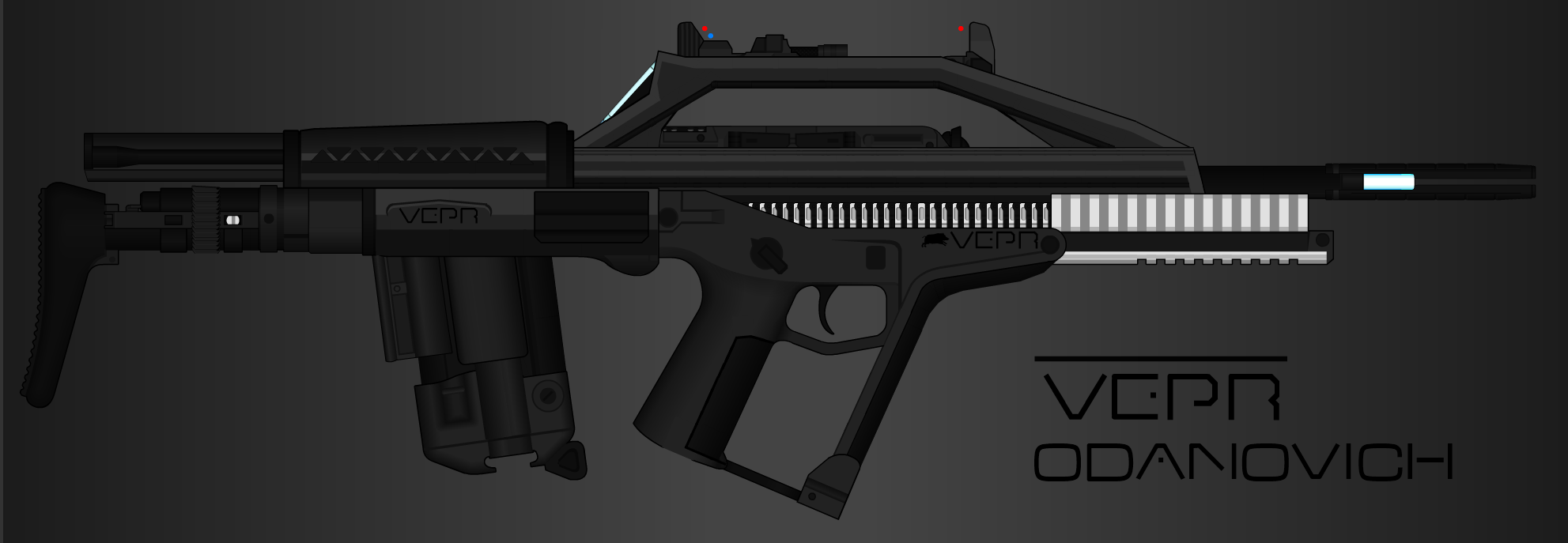 Vepr Industries - Bullpup Railgun Rifle Odanovich