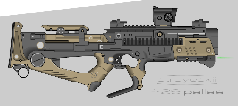 Strayeskii Firearms \\ FR29 Pallas PDW by prokhorvlg