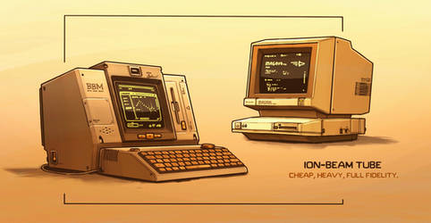 Ion-beam tube displays