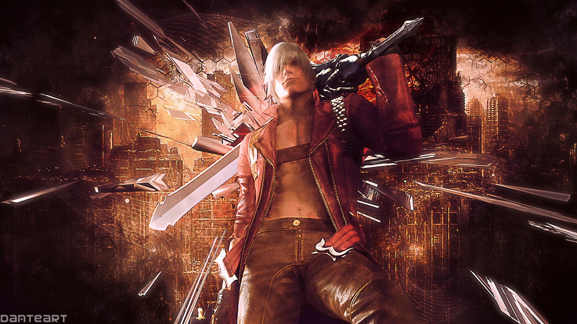 Wallpaper art, dante, dmc, devil may cry 5 for mobile and desktop