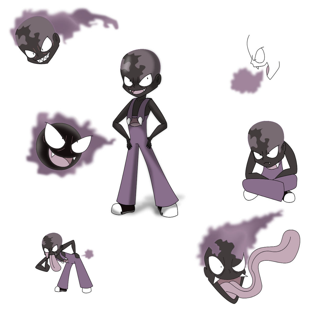 Ghost Type Human: Gastly by That-One-Leo on DeviantArt