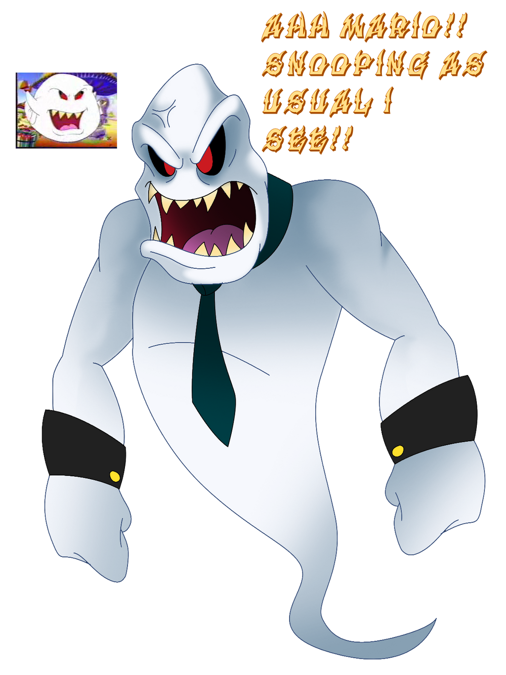 Spectator Boo Spooktober Week 1 Day 3: SMB3 Cartoon Boo by That-One-Leo on DeviantArt