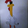 Chicken In Johnny Bravo's Style