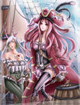 Pirate Bunny by MaykaDyna