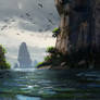 Fantasy Ocean Landscape