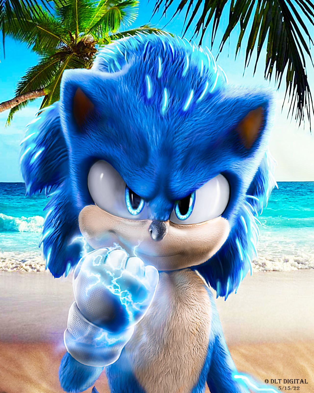 Sonic Realistic Color Scheme OP Up Close by DLT2020 on DeviantArt