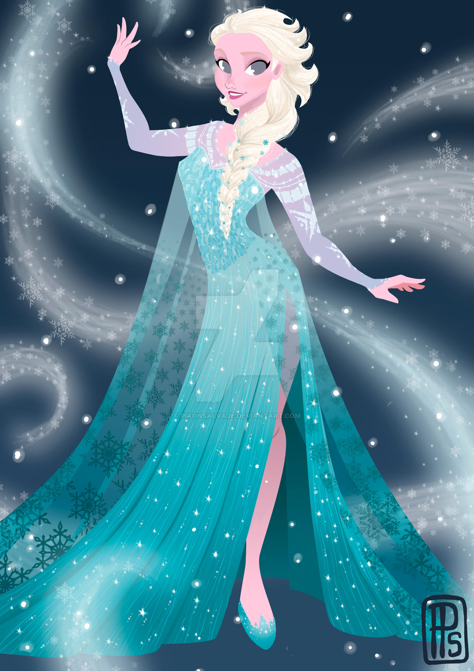 Disney Frozen-Elsa by pixonsalvaje on DeviantArt