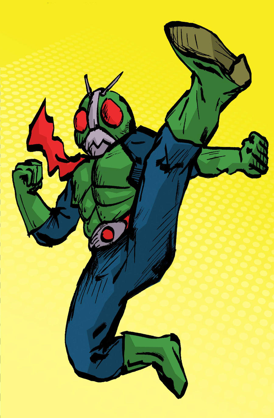 Kamen Rider Kick by alkalineman on DeviantArt