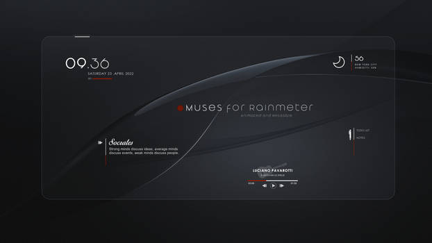 MUSES SUITE (Animated and Resizable) for Rainmeter