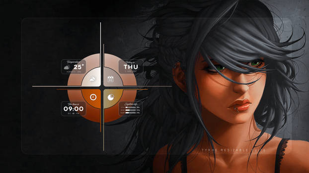 TYCHE RESIZABLE SUITE for Rainmeter