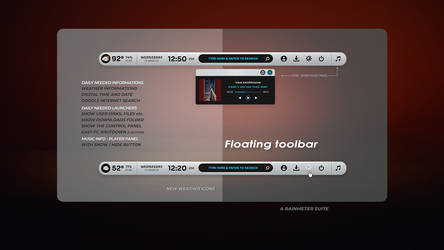 FLOATING TOOLBAR ( Suite for Rainmeter ) by adni18
