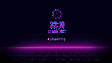 PURPLE SHADES for Rainmeter by adni18