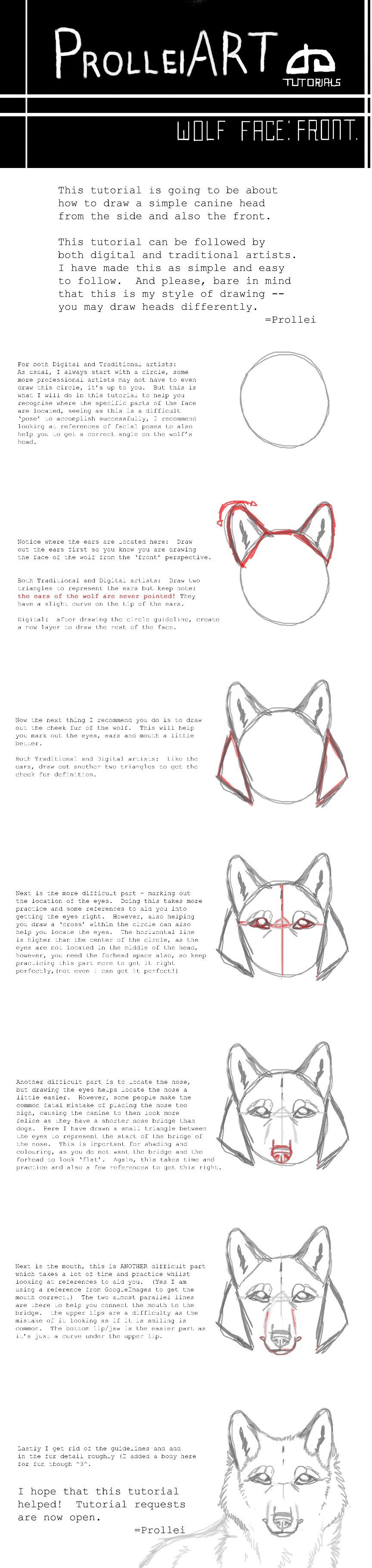 Wolf face tutorial