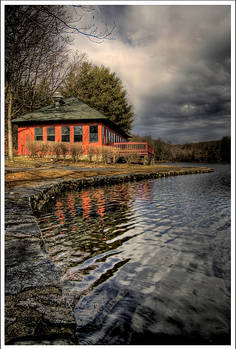 by the lake