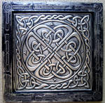 framework embossing Celtic art