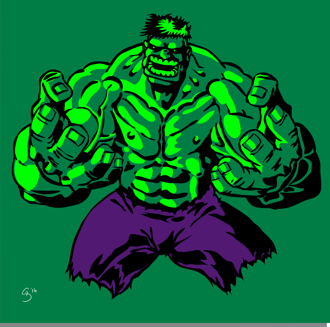 Hulk Vector Drawing Hulk Illustrator Vector by MarvTMartian on DeviantArt
