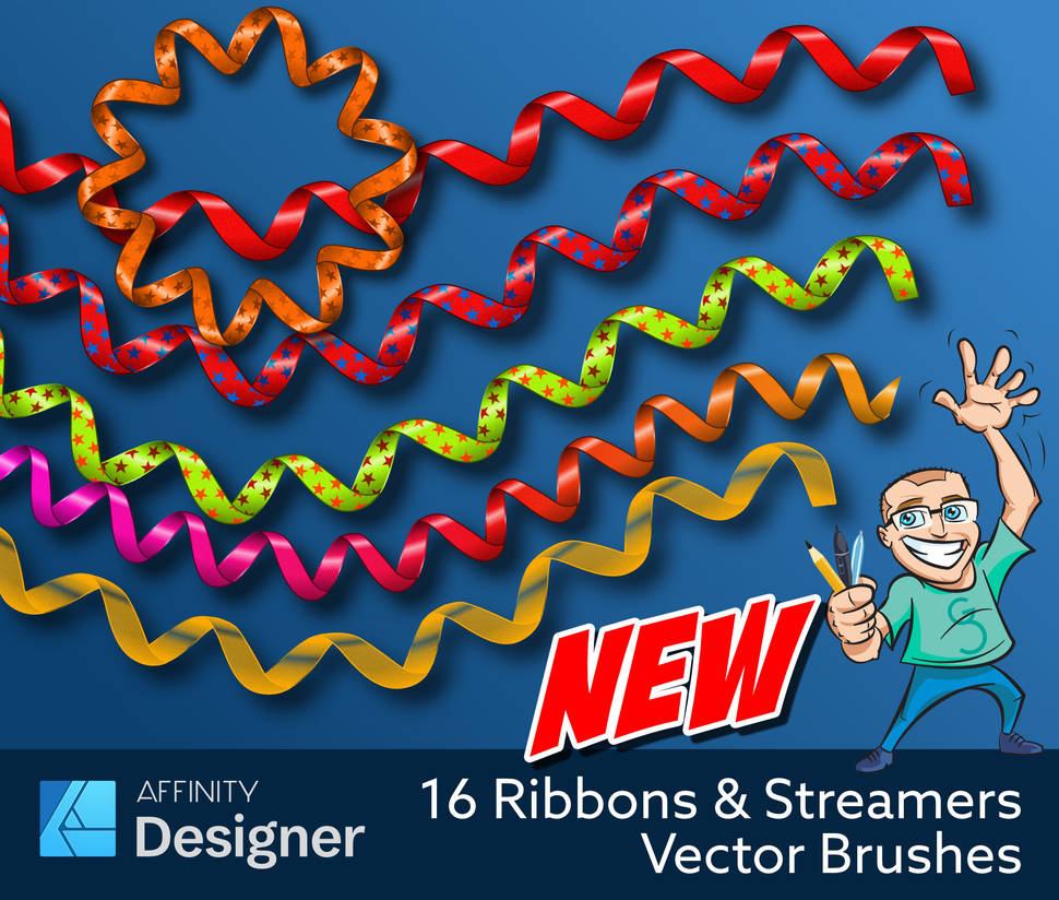 Avatar Ribbon Ribbons and streamers - Affinity Designer brushes by MarvTMartian on ...