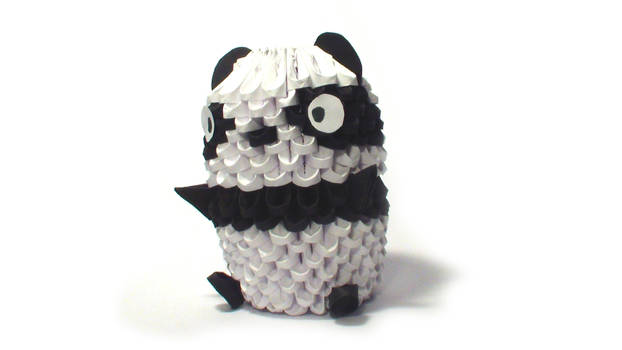 3D origami panda