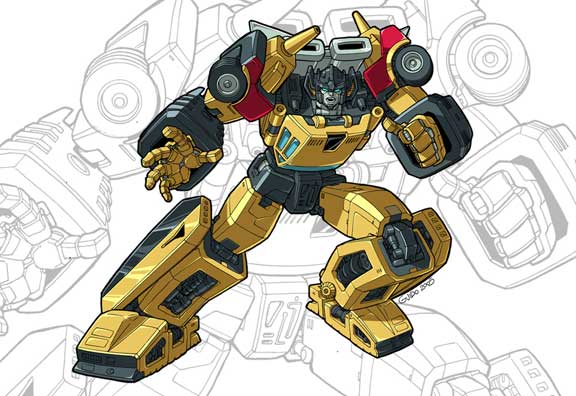 IDW G1 Card - Sunstreaker