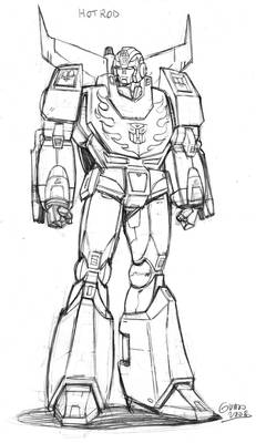 AHM Hot Rodimus prelim. sketch